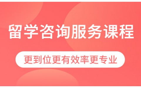留学咨询服务课程